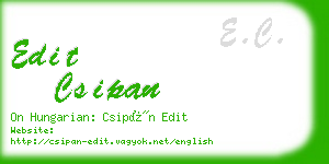 edit csipan business card